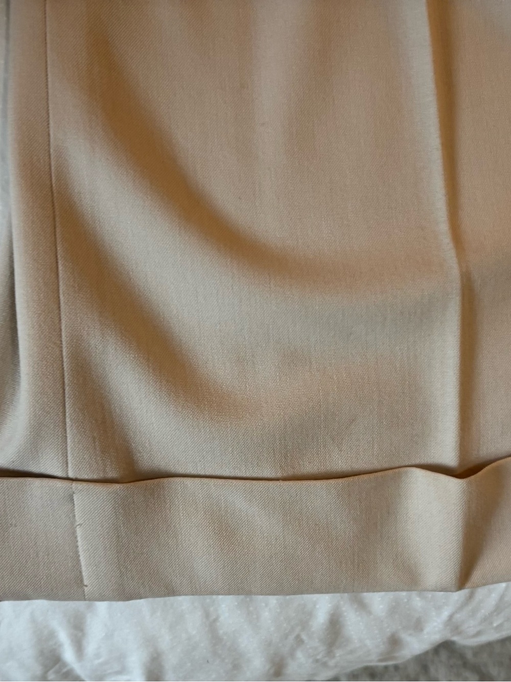 Ann Taylor Loft - elegant Women's Cream Wide-Leg Dress Pants - Picture 10 of 10